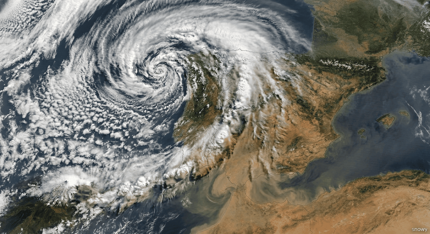 Borrasca Regina: temporal, DANA y nieve en Canarias esta semana