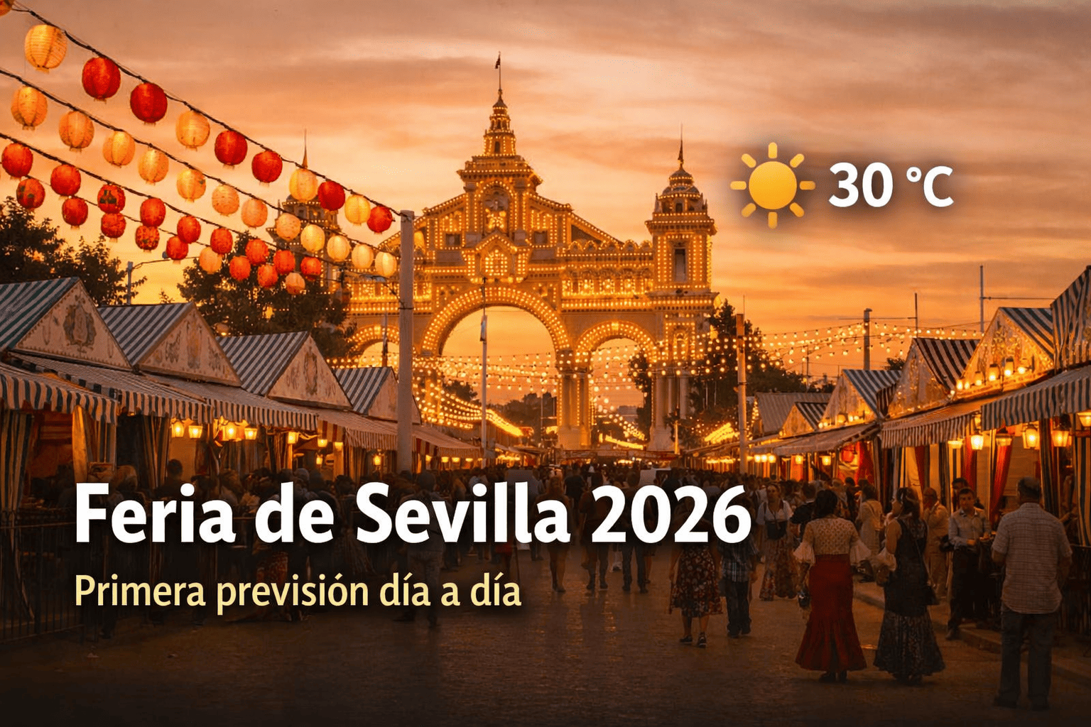 Tiempo en la Feria de Sevilla 2026: primera previsión