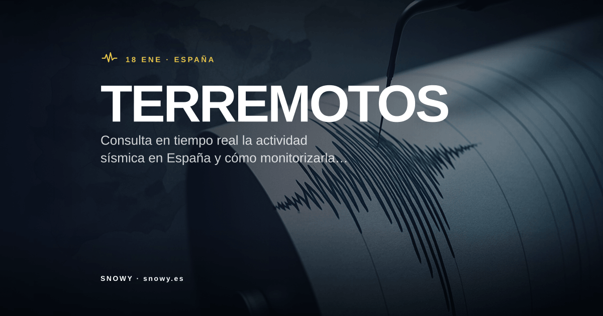 Terremotos en España hoy: mapa en tiempo real ahora mismo